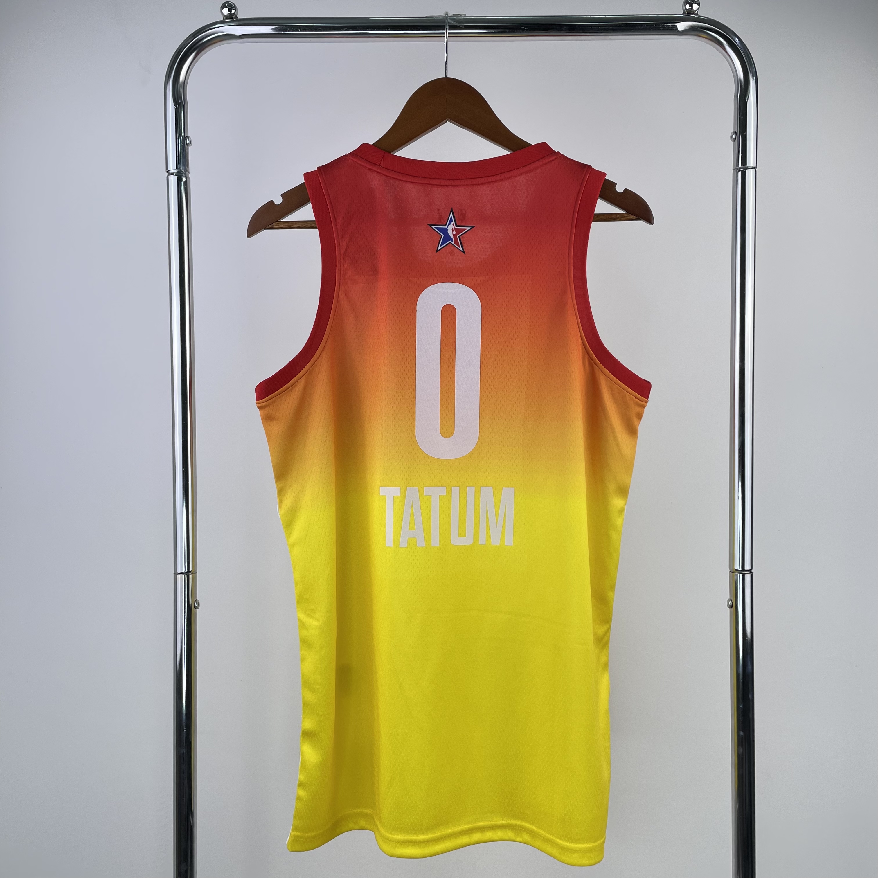 Men Boston Celtics #0 Tatum Yellow All Star Jordan style Seasons 2023 NBA Jersey